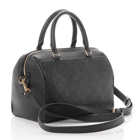 louis vuitton speedy 25 bandouliere empreinte noir|louis vuitton speedy 25 empreinte.